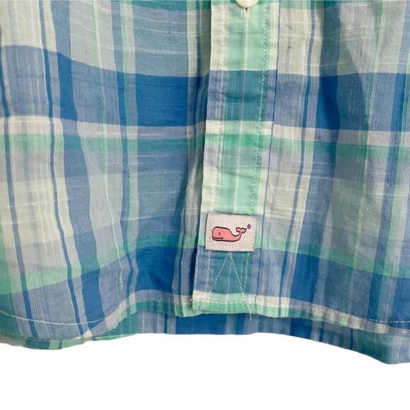 Men's Vineyard Vines Size Medium Button Down Shirt Collared Long Sleeve Plaid - Picture 3 of 7